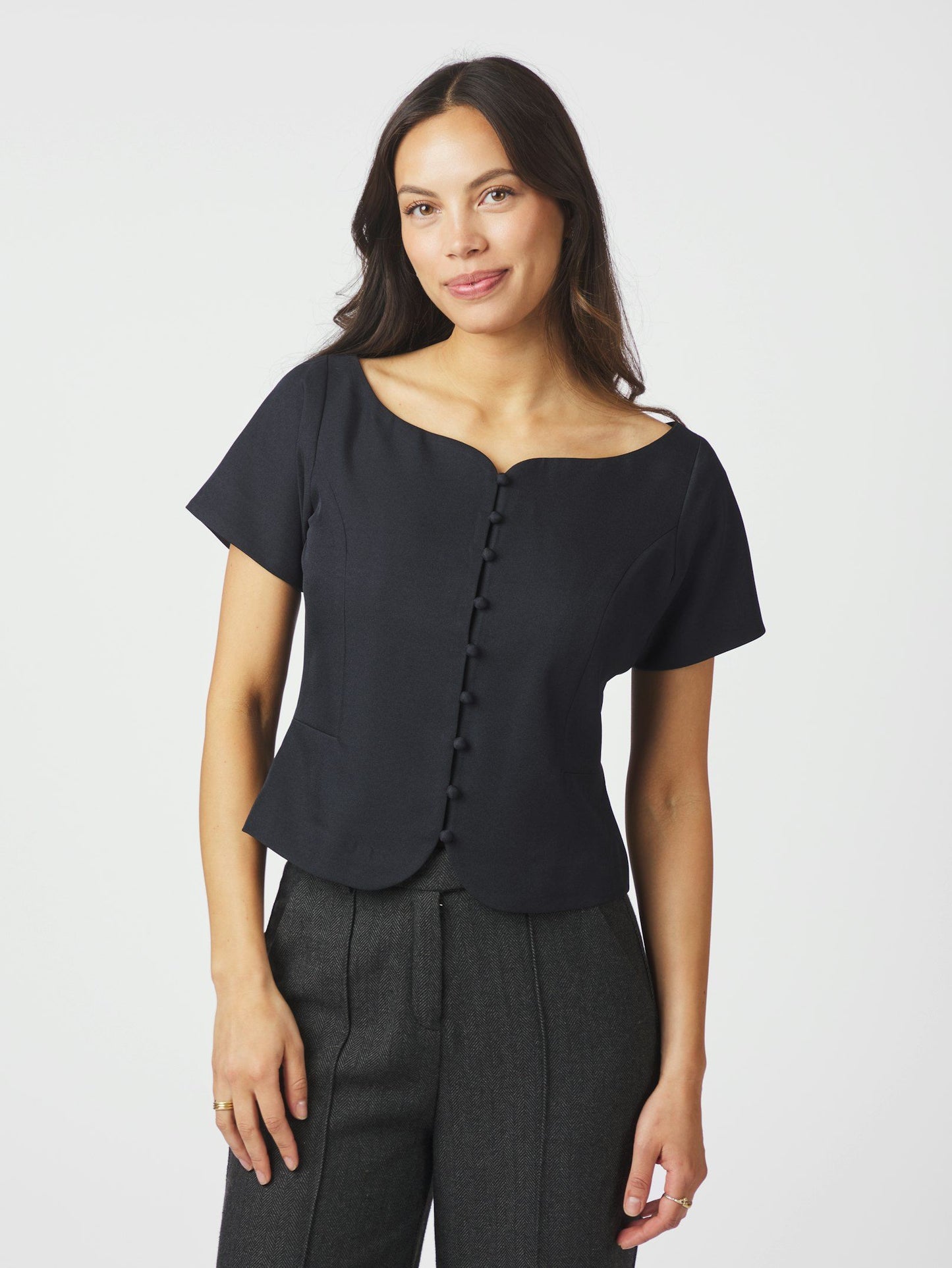 TANGO STRUCTURE TOP NAVY