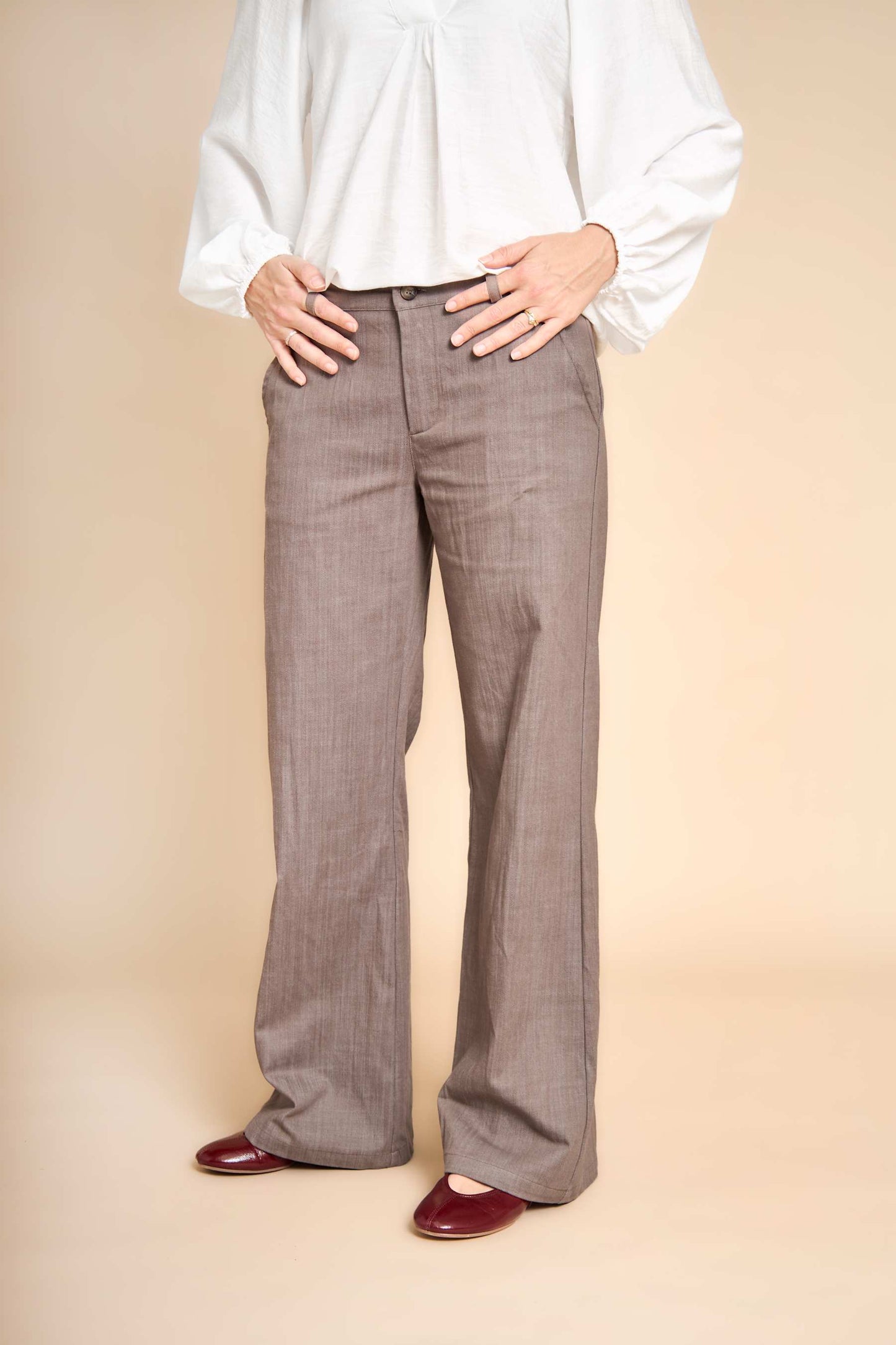 BC BOX PANT NOUGAT BUKS