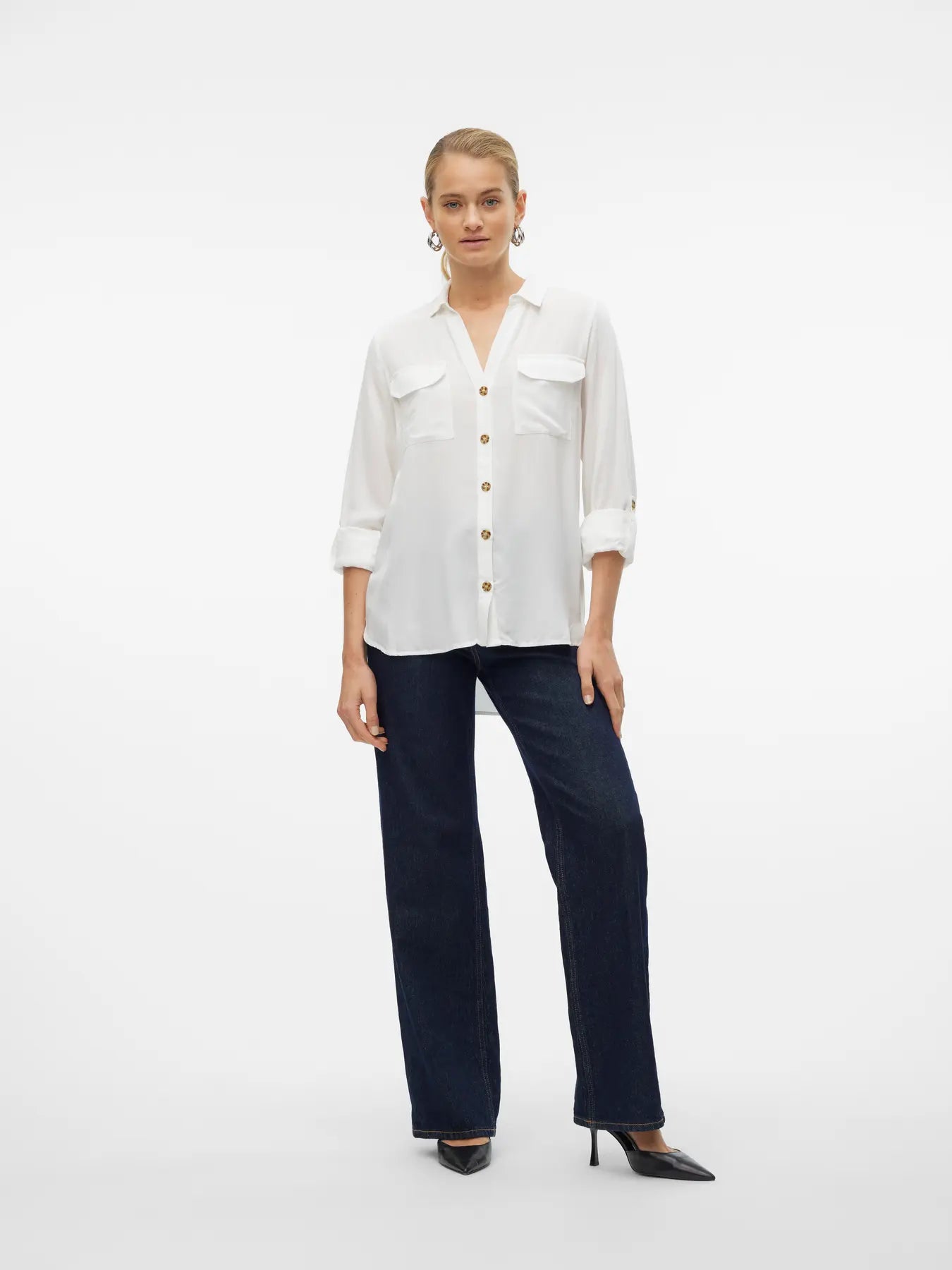 VM BUMPY L/S SHIRT CREAM Skjor