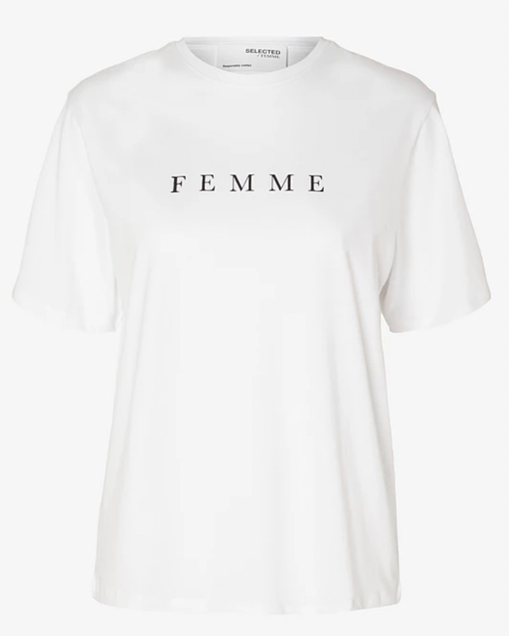 SLFVILJA SS PRINTED TEE