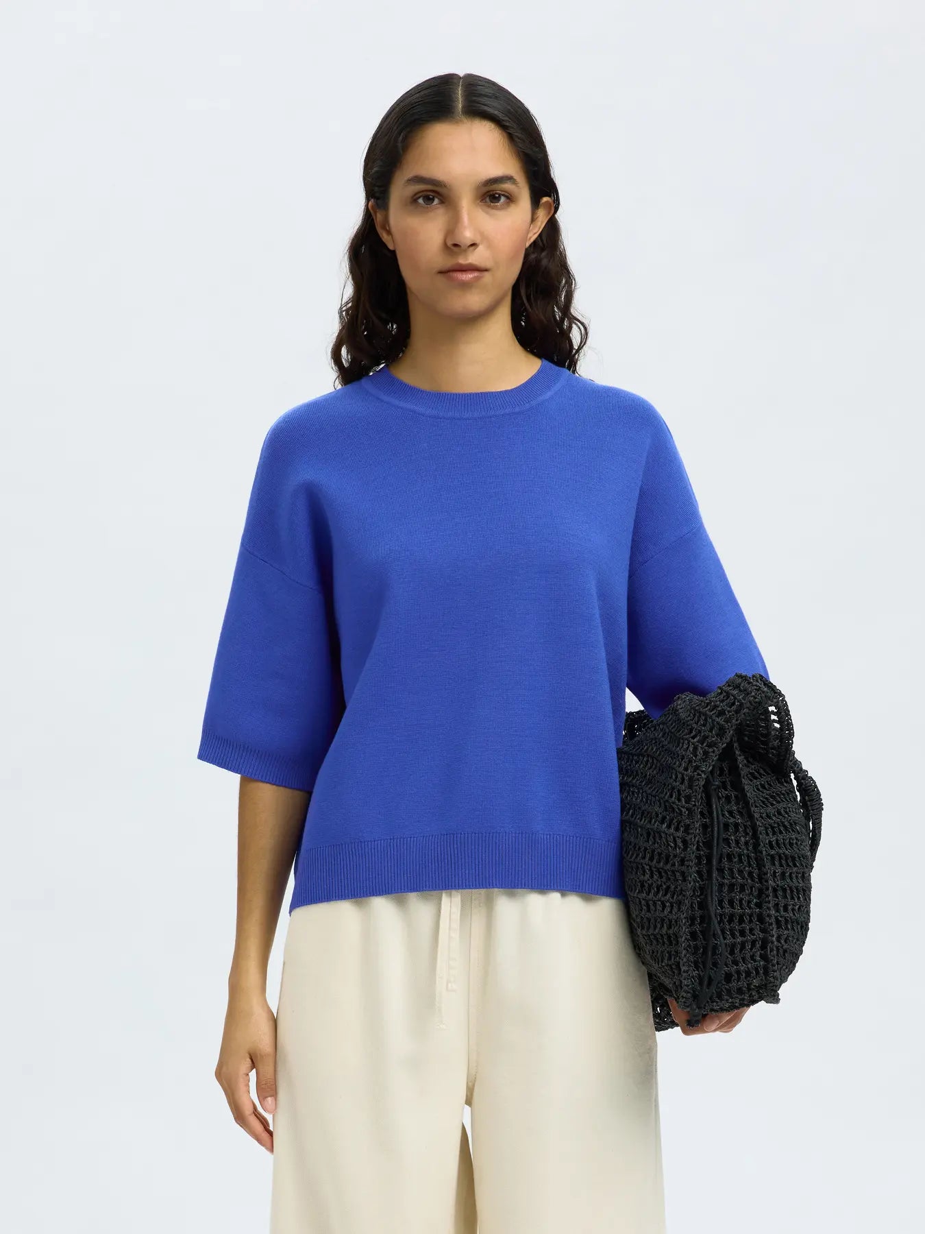SLFKAMMA 2/4 KNIT O-NECK