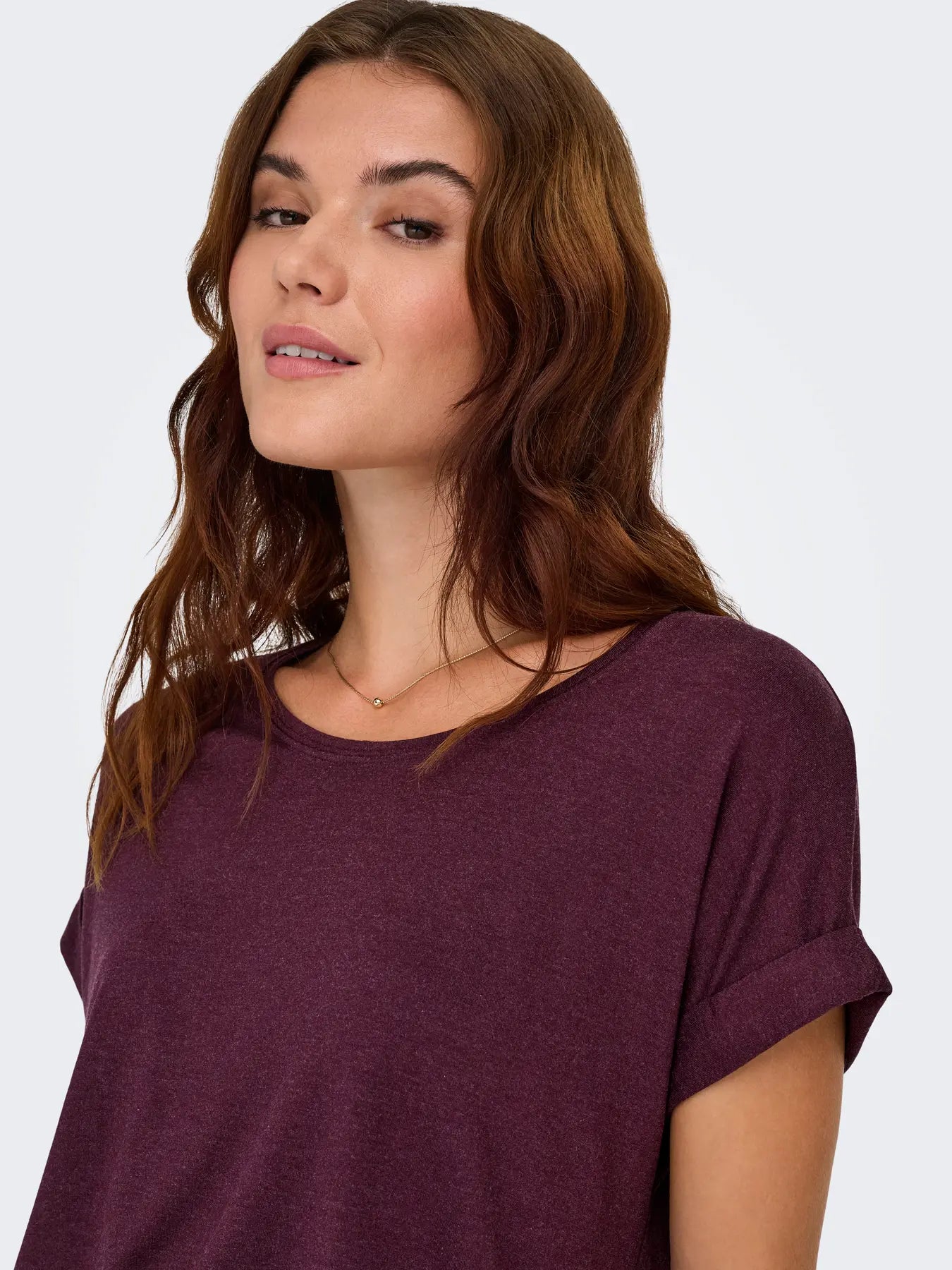 ONLMOSTER S/S O-NECK TOP BORDE