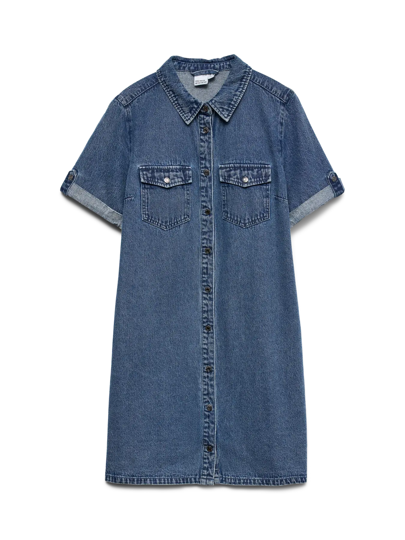 VMJENNIE SS SHORT DENIM DRESS