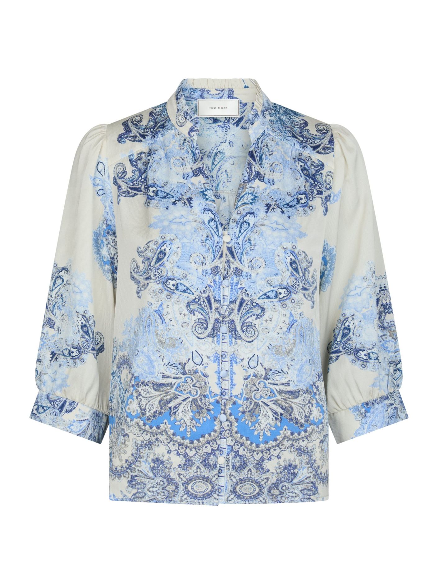 ROSELLE PAISLEY BLÅ TOP