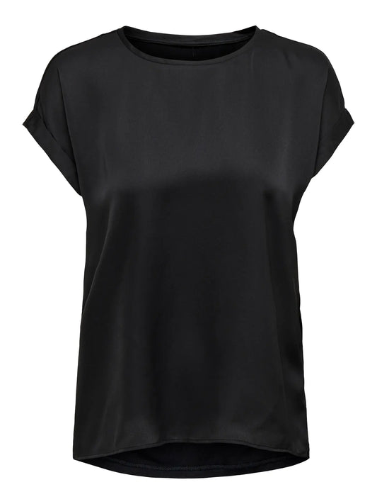 ONLLIEKE S/S SATIN MIX TOP