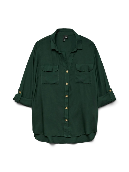 VM BUMPY L/S SHIRT GRØN Skjort
