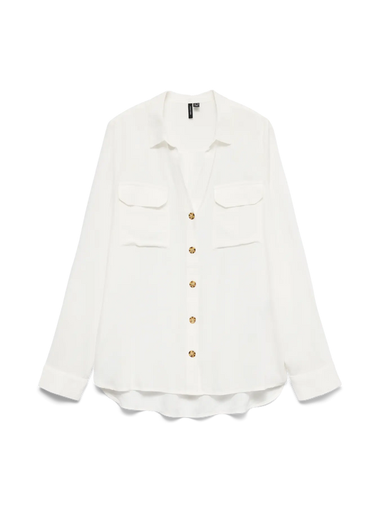 VM BUMPY L/S SHIRT CREAM Skjor
