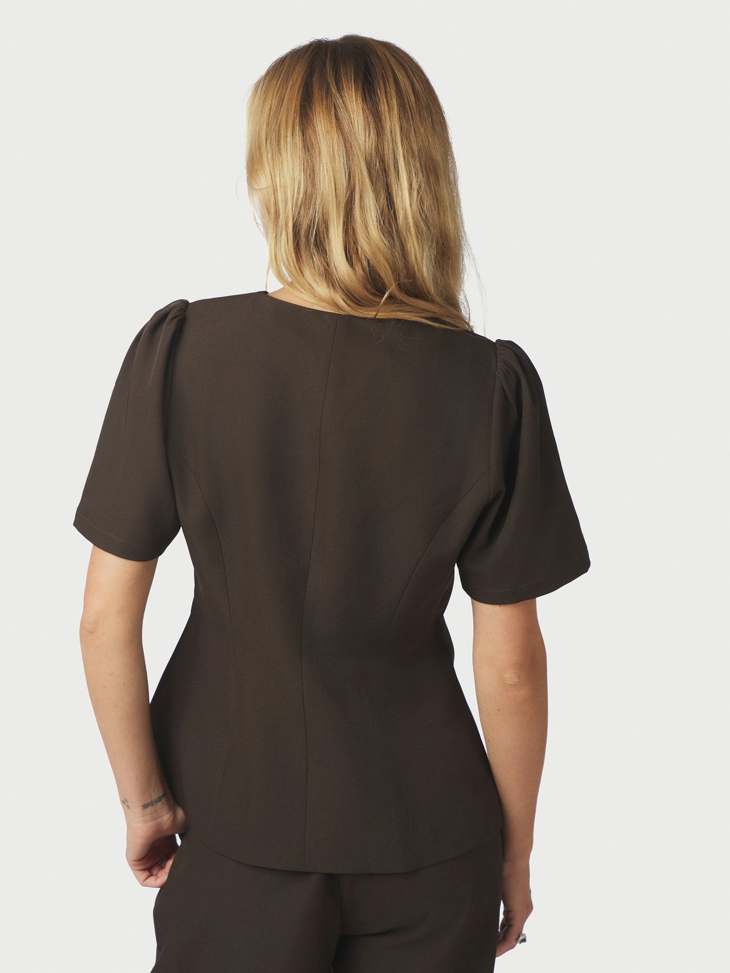 JULES STRUCTURE BLOUSE BRUN To