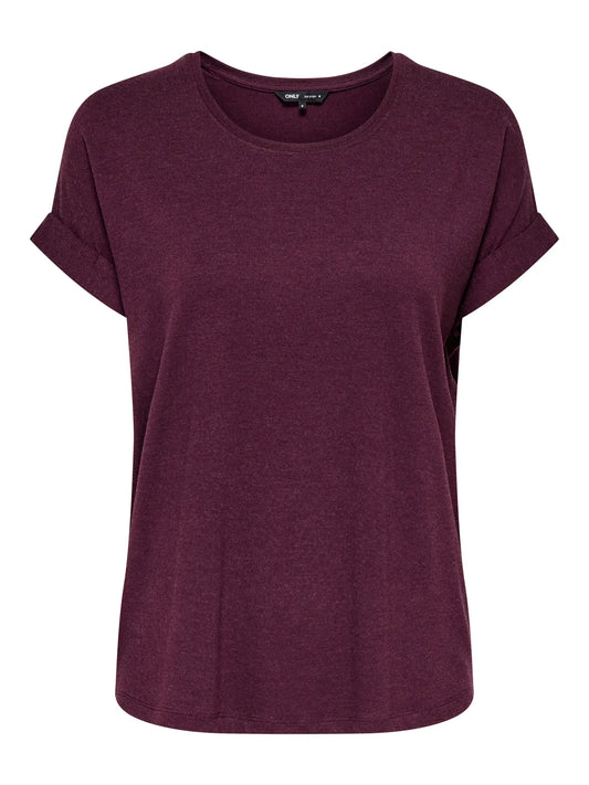 ONLMOSTER S/S O-NECK TOP BORDE