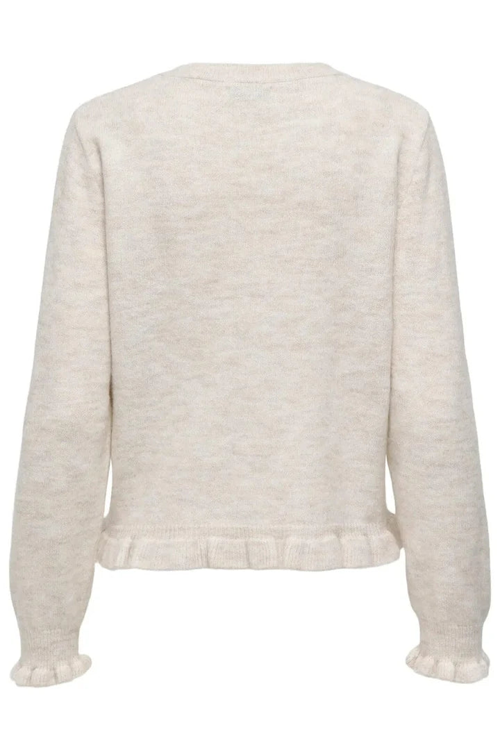 JDYLETTY L/S FRILL CARDIGAN